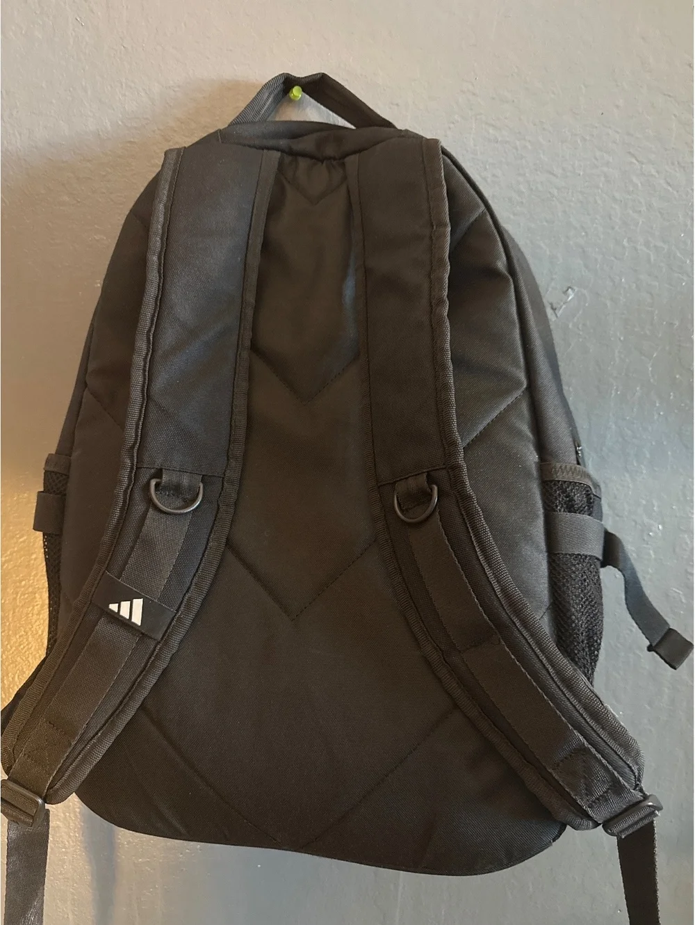 Adidas Black Durable Backpack with Multiple Compartments